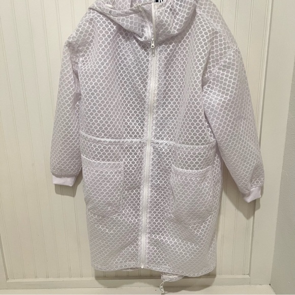 IVY PARK White Honeycomb with High Collar and Drawstring Waist Long - Picture 2 of 5